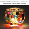 2PCS Mosaic Glass Tea Light Holder Romantic Deocrative Scented Candle