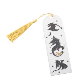 PLITI Fourth Wing Gift Dragon Rider Gift Dragon Themed Bookmark for Fourth Wing Book Lover Fantasy Reader Gift (Fourth Dragon bookmarkCA)