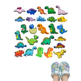 TPZORJX 26PCS crocs,crocs anstecker kinder,Schuh Charms, Dinosaurier Schuhanstecker, Cartoon-Schuhdekorationen, Schuh Anstecker Dekoration, Schuh-Charm für Kinder, Mädchen und Jungen