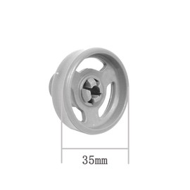 4X Dishwasher Lower Bottom Basket Wheels & Axles Pin Replacement for Hoover HED6612/1-80, HDS 555 M80, HDS 556 MS80, HDS 955E-86S, HDS 955E86S, HDS555M 80 Dishwasher 0120200345 35MM 49037409