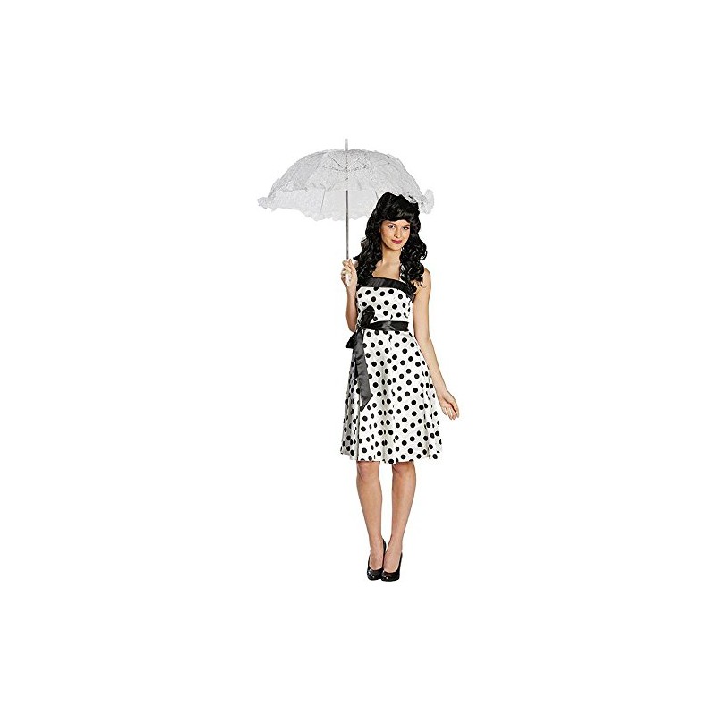 Rubie's Women's 50s Rock 'n Roll Costume White / Black