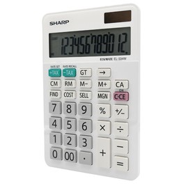 SHARP EL334W Twin Power XL 12-Digit Display