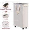efluky Slim Laundry Hamper with Wheels, Rolling Laundry Basket for