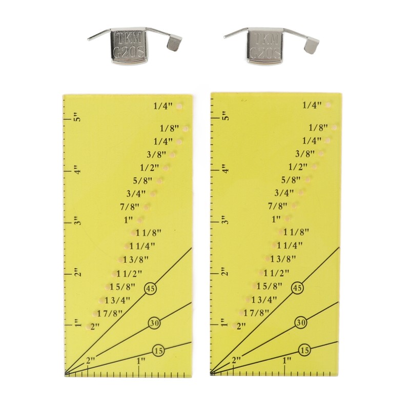 2set Seam Guide Ruler Strong Magnetic Stainless Steel Transparent Acrylic