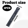 3 Pcs Metal Ruler,6 Inch Stainless Steel Ruler With Centimeters