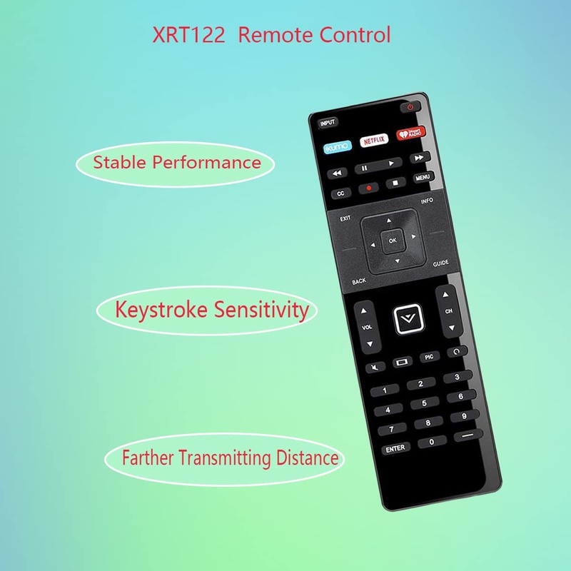 GHUST XRT122 Replacement Remote Control for VIZIO Smart TV D60-D3