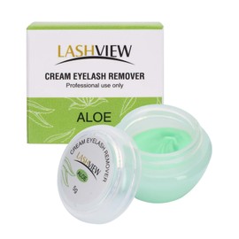 LASHVIEW LASHVIEW Eyelash Extension Remover Cream, Light Aloe Flavor Cream,Eyelash Adhesive Remover, Professional Eyelash Extensions Remover for Salon,5g