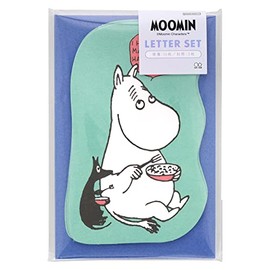 Sunstar Stationery S8905983 Moomin Letter Set, Die Cut, Moomin & Snufkin