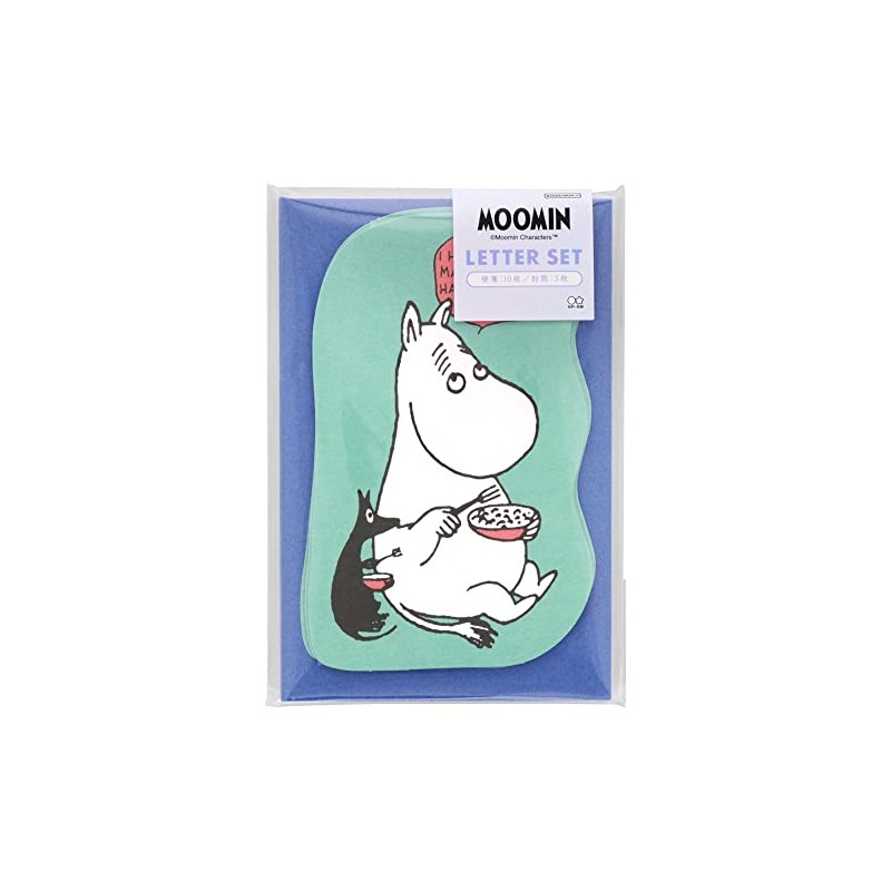 Sunstar Stationery S8905983 Moomin Letter Set, Die Cut, Moomin &