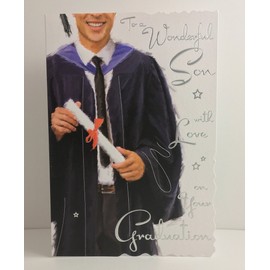 Jonny Javelin Wonderful Son On Your Graduation Card