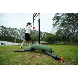 Xerceo Heavy Duty Baseball Swing Trainer, Auto Reset Function, High-Density Hitting Ball Provides Real Baseball Hitting Feedback, Weights 35lbs