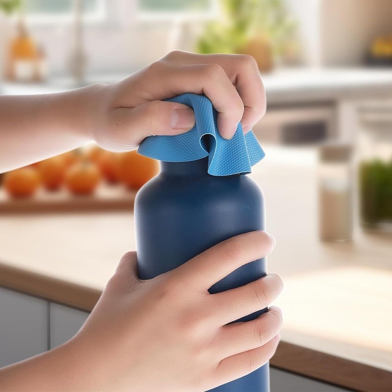 Rubber Jar Opener Pads Set of 4, Round Heat-Insulated Non-Slip