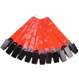 Reflective Trail Markers with Clips for Hunter Safety Night-n-Day Hunting Accessories (Pack of 12)