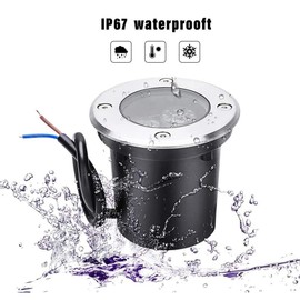 Lámpara Empotrado para Piso Jardín Exterior para Terraza (Blanca Calida) Luces LED de Paisaje Iluminación de Paisaje para Jardín, Patio, Entrada, Cubierta, Luces Impermeables IP67 3W 110V-220V