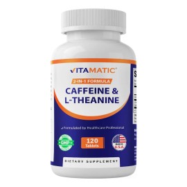 Vitamatic L-teanina 200mg Con Cafeína 100mg 120 Tabletas N/a