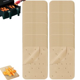 150 Pcs Air Fryer Parchment Paper Air Fryer Paper Liners Non-Stick Greaseproof Paper Perforated Parchment Liner Baking Paper Rectangle Parchment Paper for Baking Air Fryer