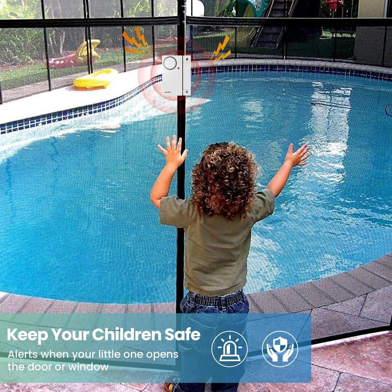 HENDUN Upgraded Door Alarm for Home Security,Pool Alarm for Kids