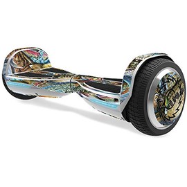 MightySkins Carbon Fiber Skin for Razor Hovertrax 1.5 Hover Board - Action Fish Puzzle | Protective, Durable Textured Carbon Fiber Finish | Easy to Apply, Remove, and Change Styles | Made in The USA