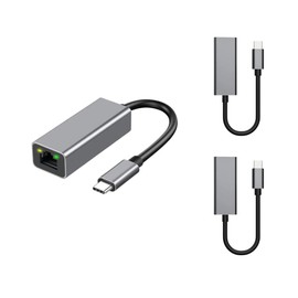 USB C to Ethernet Adapter, USB 3.0 to Ethernet, 1000 Mbps LAN Adapter, Gigabit Network Adapter for Windows, MAC OS, Linux Steam Deck, Switch Tablet, Laptop XPS, TV Box (2 PACK)