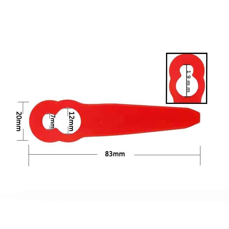 Grass Trimmer Plastic Blades Part Cutter Replace Acc Crop for