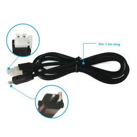 Tempur-Pedic Input Power Cord  Cable for Tempurpedic Power Prong and Adjustable Base 5ft
