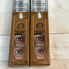 L'Oréal Lot of 2-L'oreal True Match Eye Cream Concealer New In Package N7-8 Dark