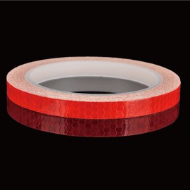 ECOTECT Reflective Tape, Reflective Sheet, Safety Signs, Safety Display, Accident Prevention, High Brightness (Width 3.3 x 2.9 ft (1 x 8.0 m), Red, Red