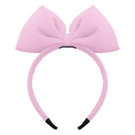 Bow Headband Bowknot Hair Bands Big Bow Halloween Hair Hoop Women Bow Hairband Party Decoration Headdress Cosplay Costume Headwear Handmade Headpiece Christmas Birthday Hair Accessories 1 Pack Pink
