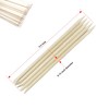 100-Count Double-Ended Nail Art Sticks - Natural Wood Cuticle Pusher