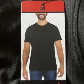 Gerry Mens Cool Knit Tee Size Medium Black Moisture Wicking NWT 1754192
