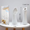 White Ceramic Vases Hand Bud Flower Vase for Decor Hhydroponic