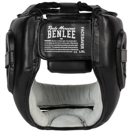 Benlee Facesaver Head Guard Faux Leather S/M, Black