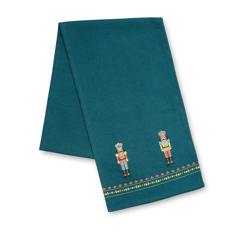 Catherine Lansfield Dining Christmas Nutcracker Pure Cotton Table Runner 33x220