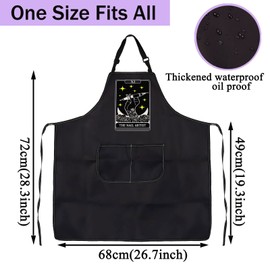 CENWA - Delantales de técnico de uñas, regalos para artistas de uñas, tecnología de uñas, tarot, delantal ajustable para salones de uñas, Delantal de artista de uñas, 72*68cm