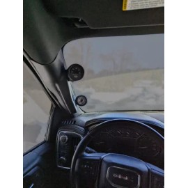 MACIEAUTO PILLAR GAUGE POD HOLDERS Upper and Lower 2020-2023 CHEVY SILVERADO GMC SIERRA