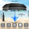 ZUOYOUZ Travel Umbrella Printed with Nature Elements Sun Protection Portable