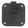 2 Pole 3 Wire Flange Power Inlet Straight Blade Receptacle