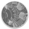 2 x 30cm Vinyl Stickers - Plane Airplane Engine Plane