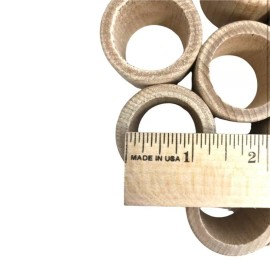 Unbranded 1-Smooth Wood Napkin Ring Holder Wedding Napkin Rings Unfinished Wood Napkin DIY