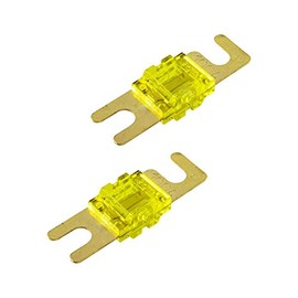 tomzz Audio 5800-064 Mini ANL Fuse 100 A Pack of 2 with Gold-Plated Contacts