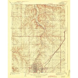 YellowMaps Olathe KS topo map, 1:31680 Scale, 7.5 X 7.5 Minute, Historical, 1943, 19.74 x 15.83 in - Polypropylene