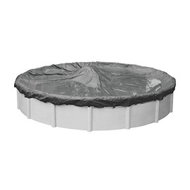 Pool Mate 5124-4-PM 20-Year Professional-Grade Winter Round Above-Ground Cover, 24-ft. Pool, Charcoal