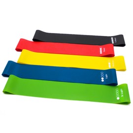 Resistance Bands Set for Men and Women, Pack of 5 Different Resistance Levels Elastic Band for Home Gym Long Exercise Workout – Great Fitness Equipment for Training, Yoga – Free Carrying Bag
