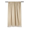 DII Transitional Checked Plaid Woven Throw, 50x60, Vintage Linen
