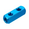 PATIKIL Air Manifold, 2 Way 5 Port PT 1/4" Aluminum