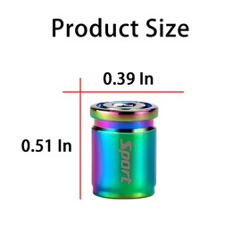 Tire Valve Stem Cap, Anti-Theft Design Zinc Alloy Stem Covers, 4 Pcs Auto Wheel Cap Sets with Rubber Seal, Universal Vehicle Accessories Fit for Cars, Trucks, Motorcycles, Bicycles (Multicolour)