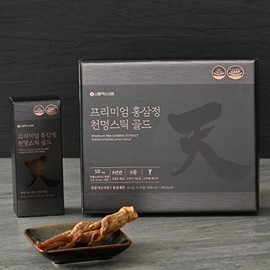 Seoul Yaksah Sinhyup 서울약사신협 진세노사이드 50mg 프리미엄 홍삼정 천명 스틱 골드 30포 2세트 Seoul Pharmacist Cooperative Ginsenoside 50mg Premium Red Ginseng Essence Cheonmyeong Stick Gold 30 Pouches 2 Sets