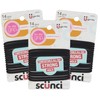 Scunci Black Gel Elastics, No-Slip Grip, Strong Hold-Ponytailers, 14 Pcs