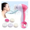 Cepillo Facial Limpieza 5en1 Exfoliante Rostro Belleza Rosa