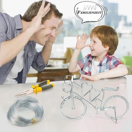 9 Gauge Silver Aluminum Craft Wire, 3mmX 50 Feet Sculpting Wire, Bendable Metal Craft Wire for Making Dolls Skeleton DIY Crafts Jewelry Making, Wire Weaving and Wrapping (Silver, 9 Gauge)